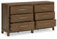 Cabalynn King Panel Bed with Dresser and Nightstand