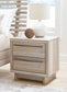 Hasbrick King Panel Headboard with Mirrored Dresser, Chest and Nightstand