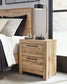 Hyanna Twin Panel Bed with Storage with Mirrored Dresser, Chest and 2 Nightstands